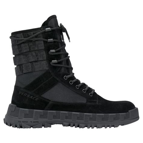 versace men lace up boots low price size 11|versace ankle boots.